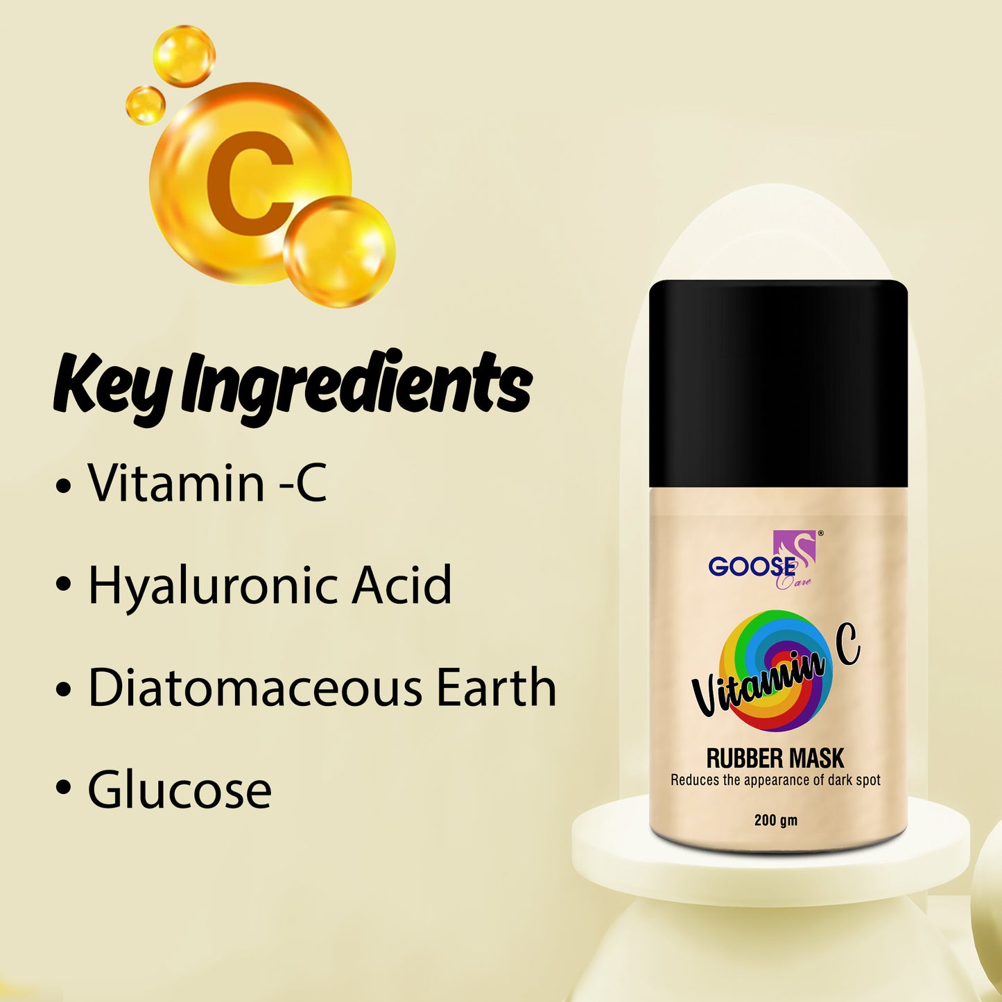 Vitamin C Rubber Mask, 200gm