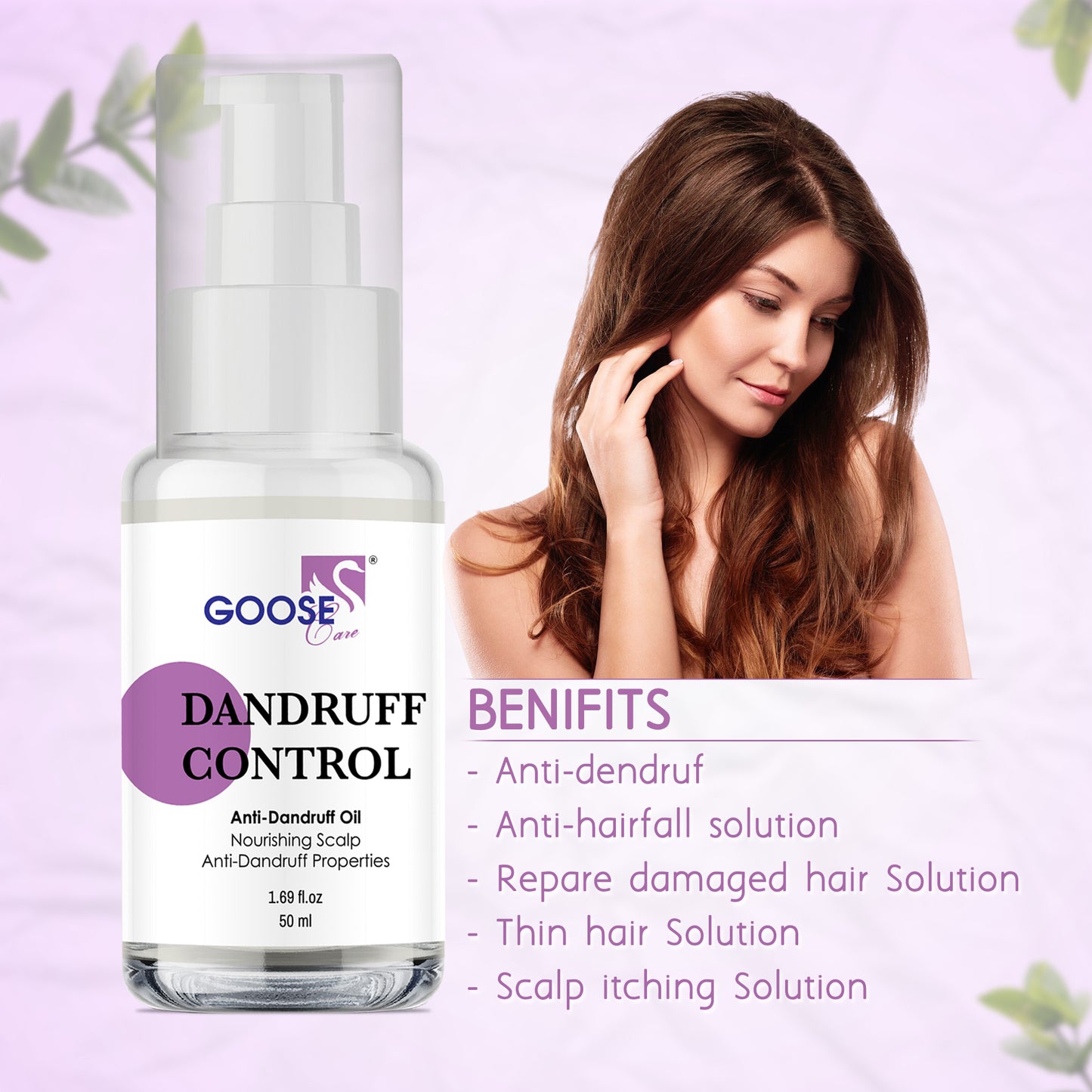 Scalp & Hair Health duo- Dandruff Control oil with Smooth & Shine oil
