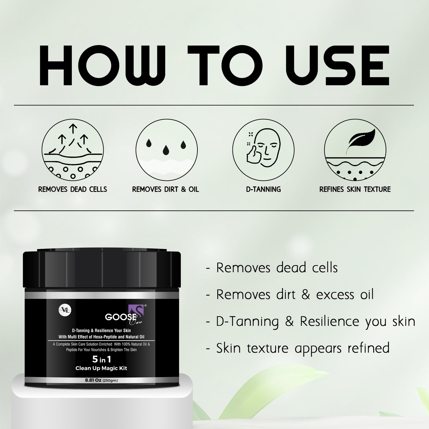 5 IN 1 Clean Up Magic Kit, 250gm