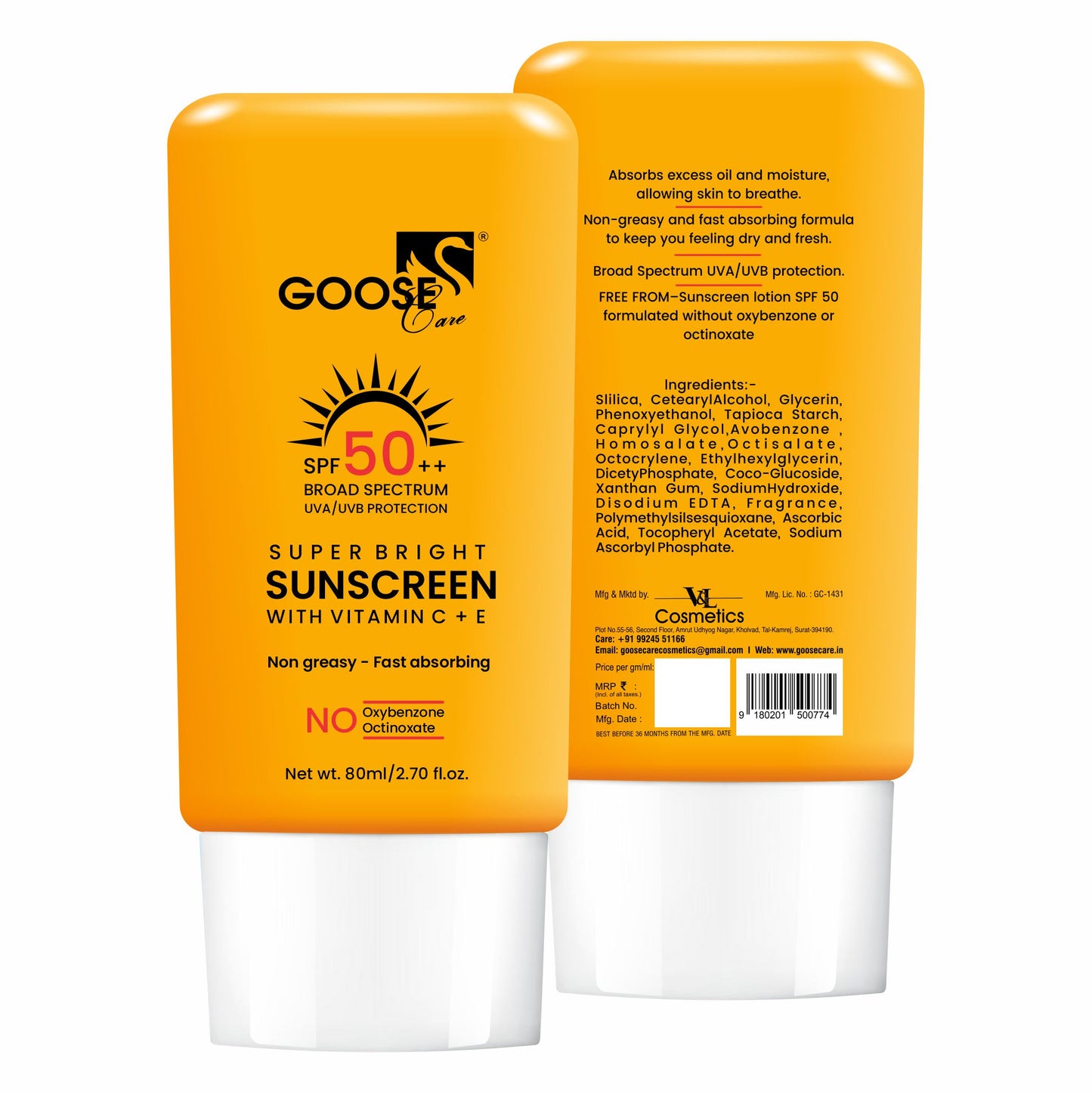SUPER BRIGHT SUNSCREEN, 80ML