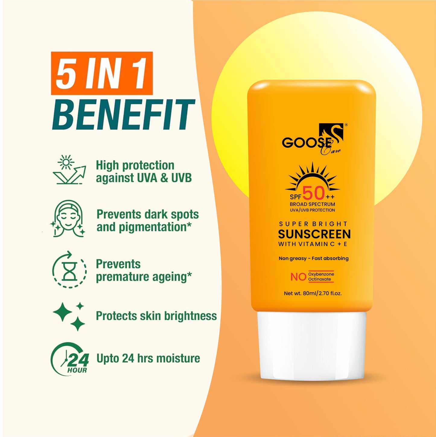 SUPER BRIGHT SUNSCREEN, 80ML