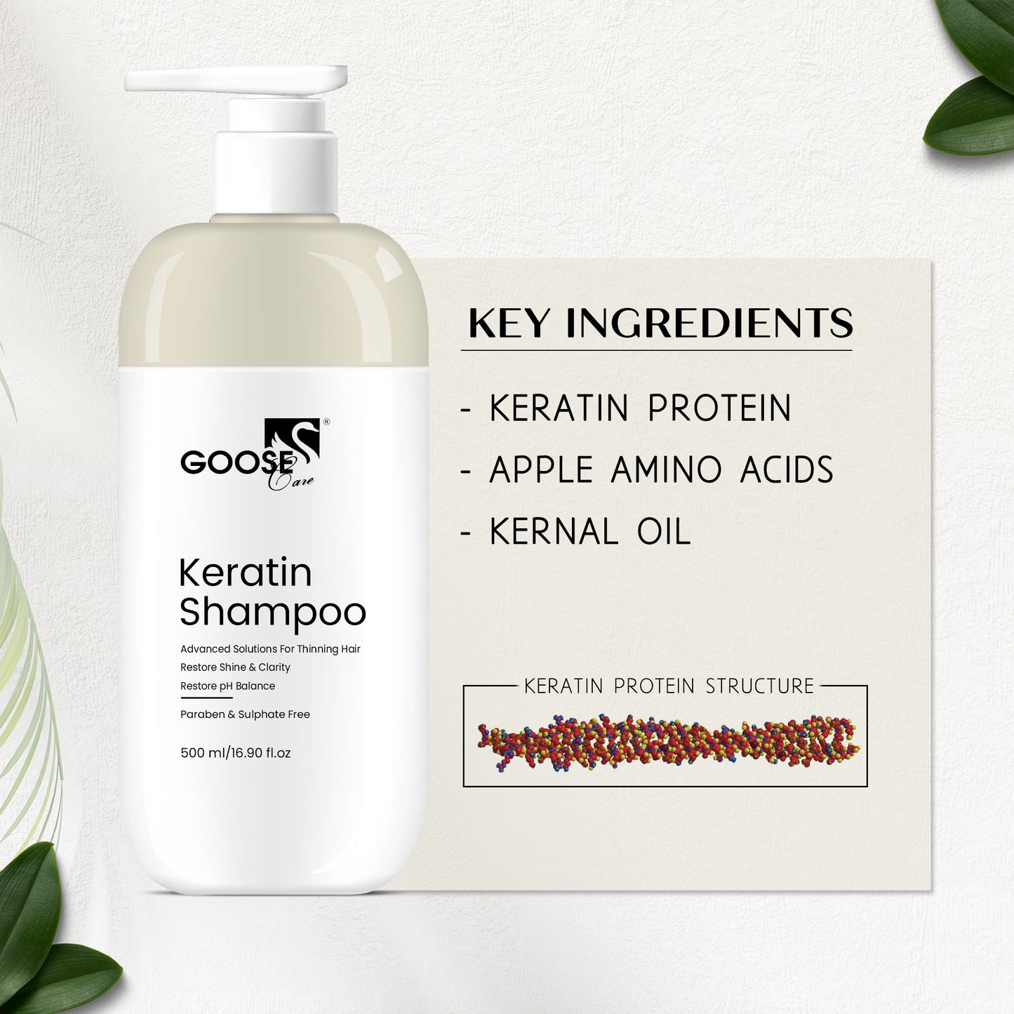 Keratin Shampoo, 500ml