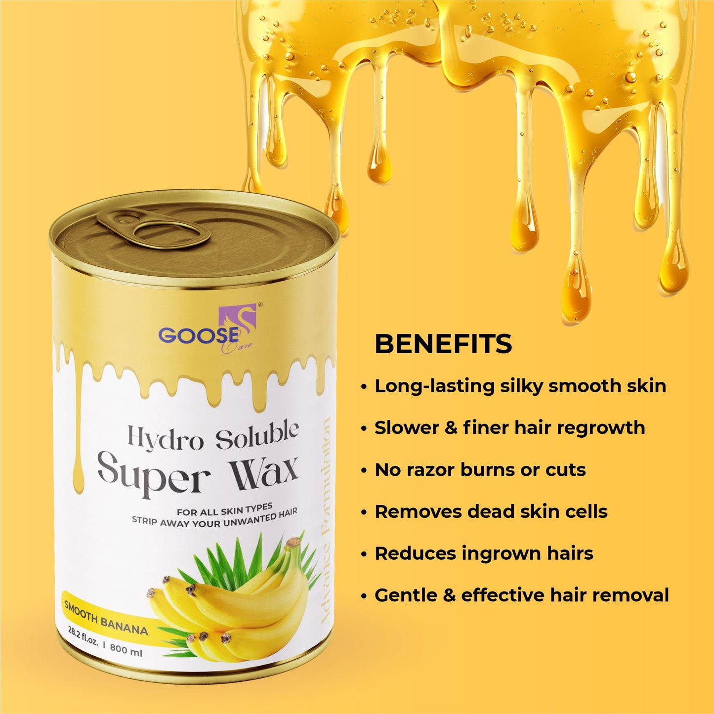 Hydro Soluble Super Wax Banana, 800ML