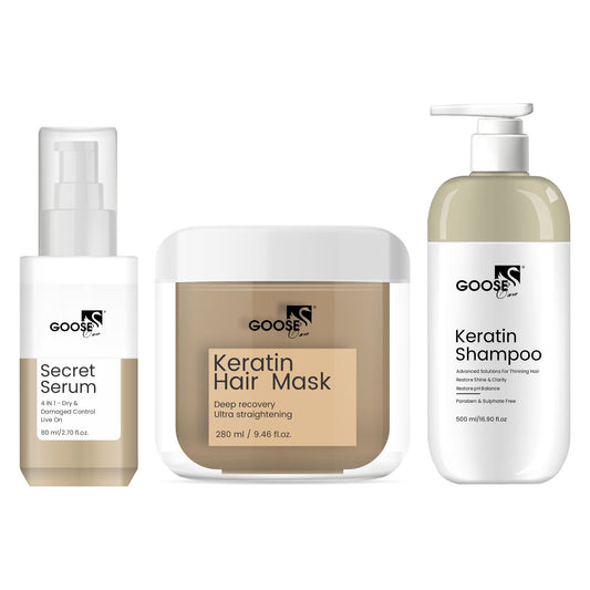 Keratin Hair transformation trio- Keratin Shampoo, Keratin Mask & secret serum
