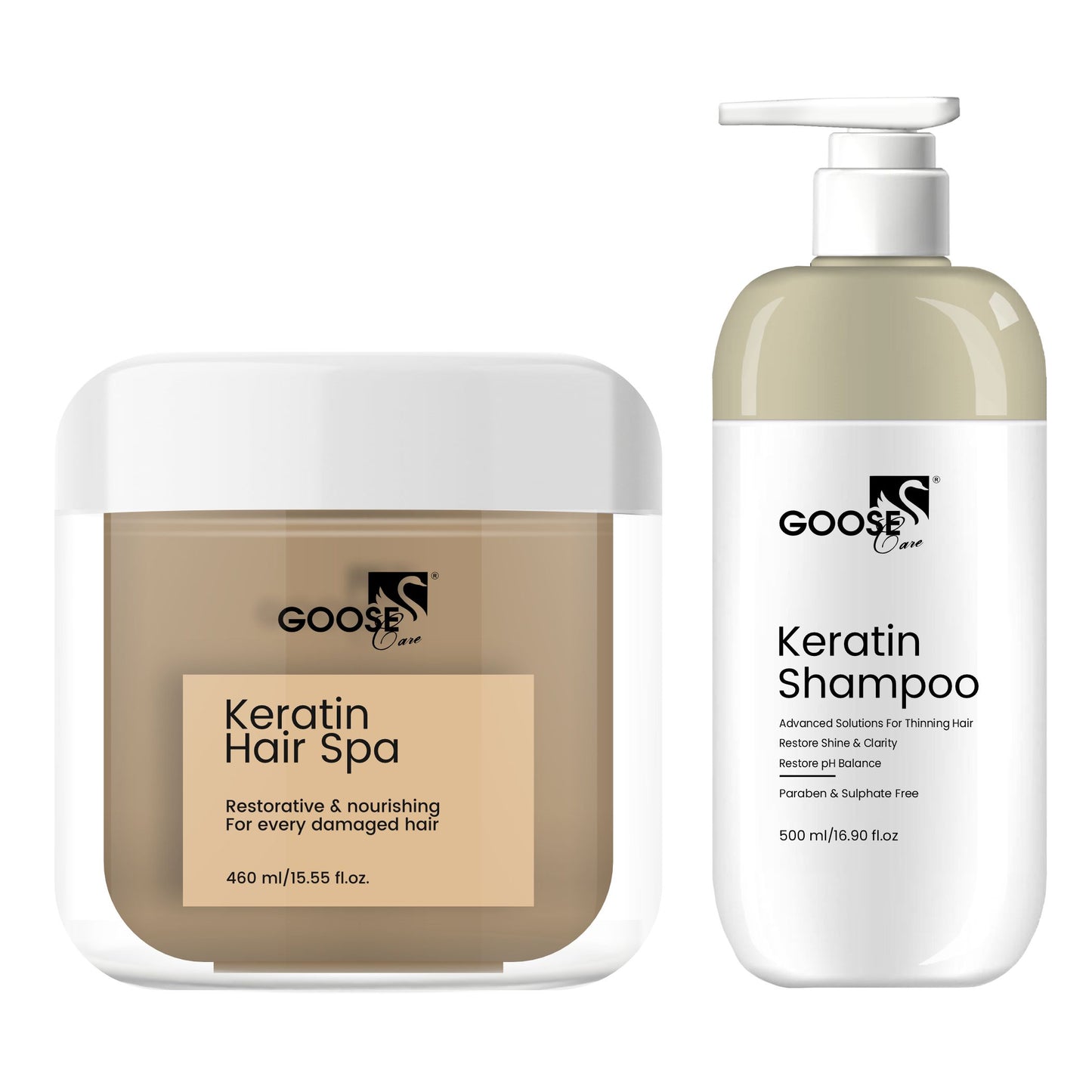 Keratin Restore & Shine Duo- Keratin Shampoo & Keratin Hair Spa