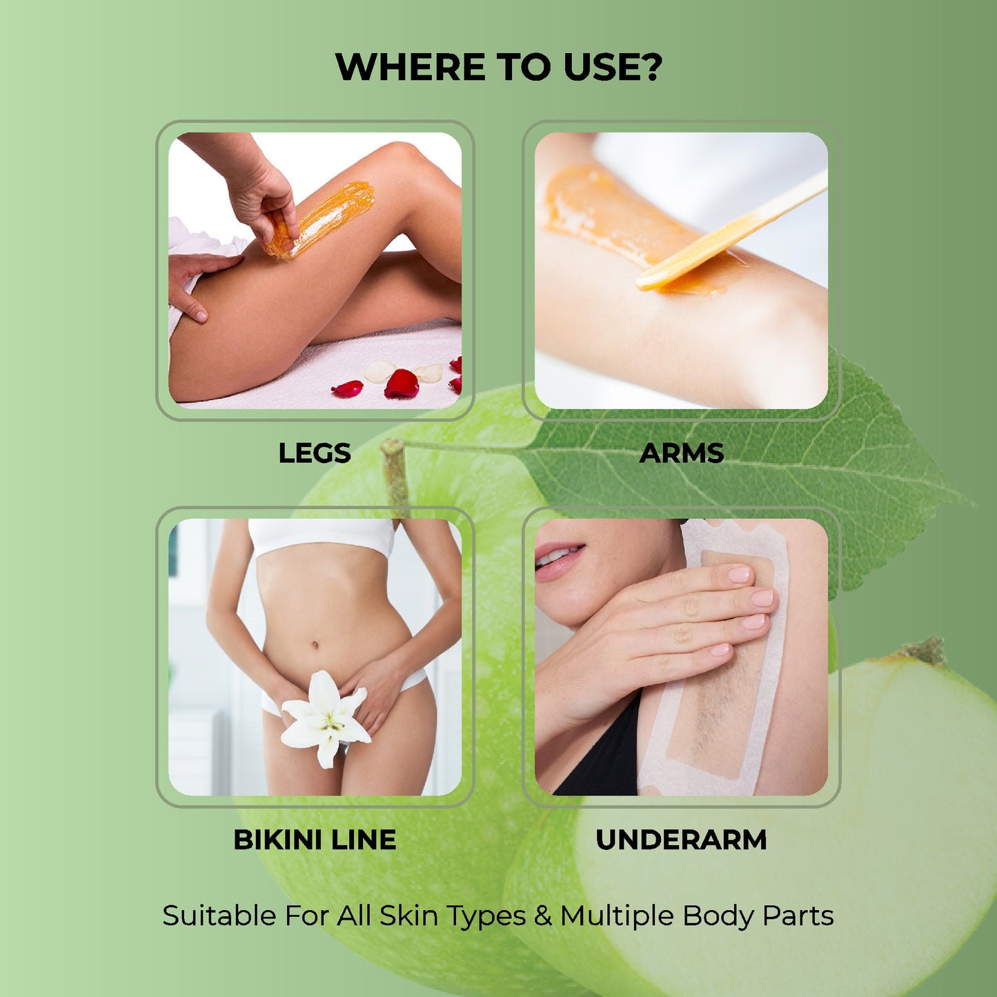 Lipo Soluble Cream Wax Duo: Green Apple & White Chocolate
