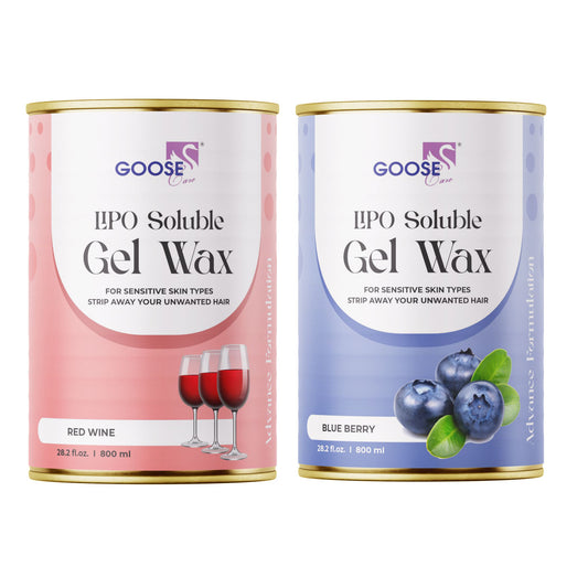 Lipo Soluble Gel Wax Duo: Red Wine & Blueberry