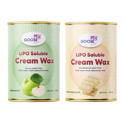 Lipo Soluble Cream Wax Duo: Green Apple & White Chocolate